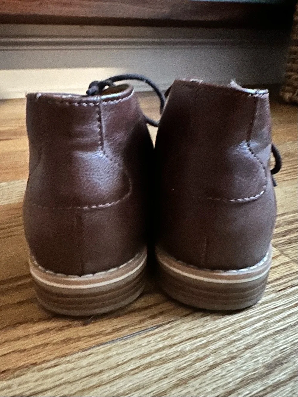 Cat & Jack Brown Lace-Up Kids Dress Boots